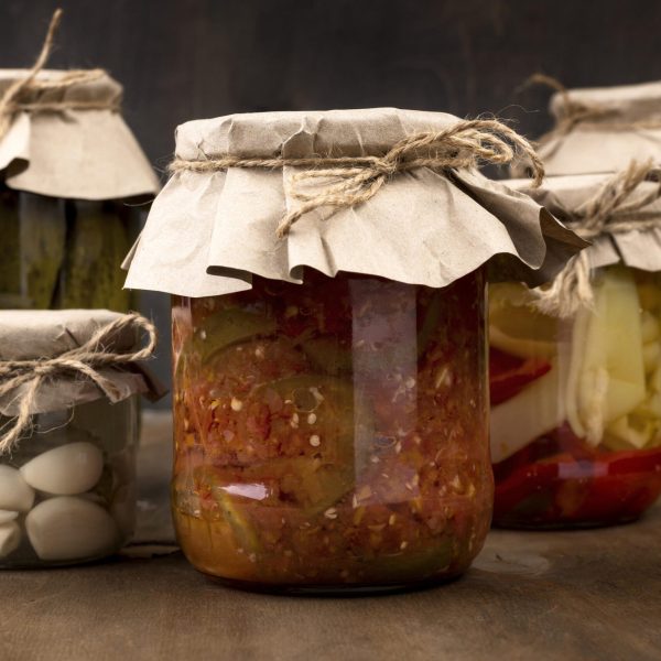arrangement-with-pickled-vegetables-jars
